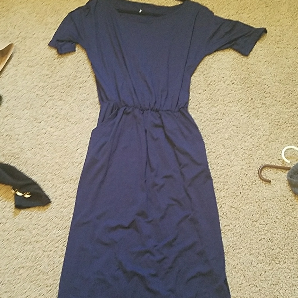 Navy blue long dress